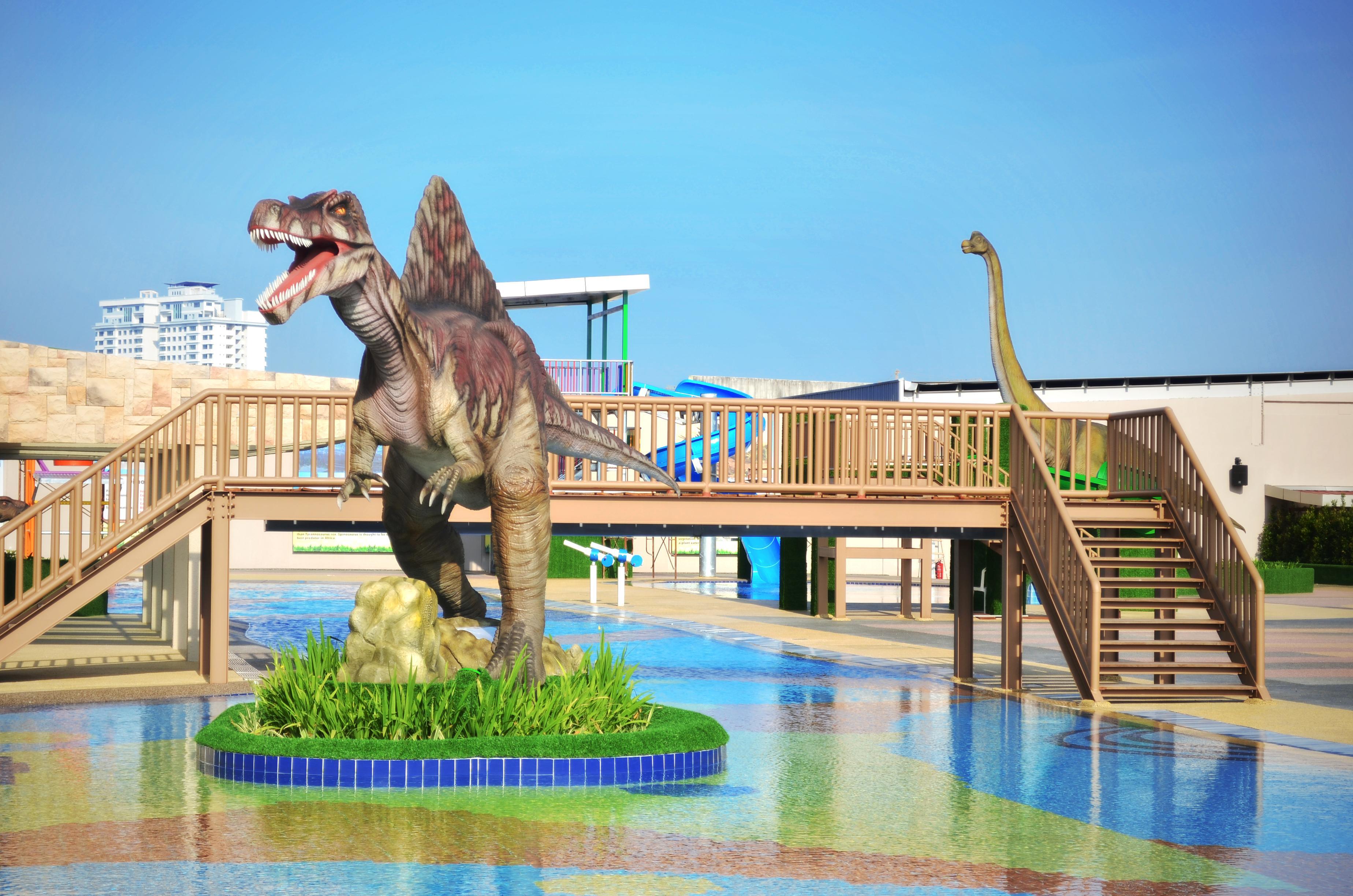 Ksl Hotel & Resort Johor Bahru Exterior photo The park's dinosaur statues